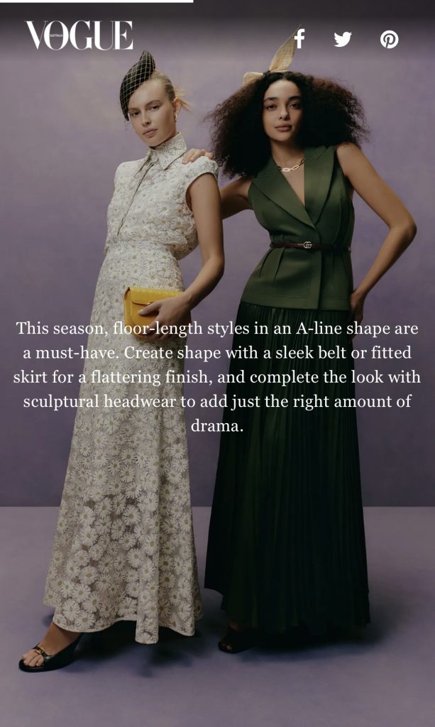 Stella Straw bow bandeau headband featured in Vogue Melbourne Cup Carnival Style Guide 2024 featuring Australian Milliner Sydney Milliner Abigail Fergusson Millinery
