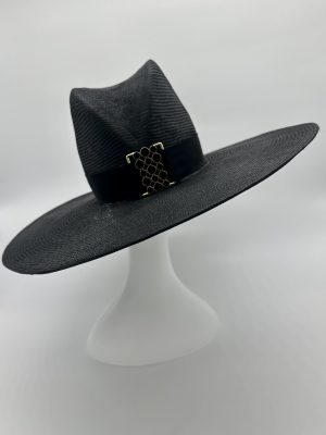 Ebony Wide Brim Cowboy Hat