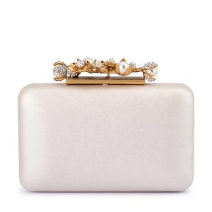 Gabriel Pearl Embellished Clutch