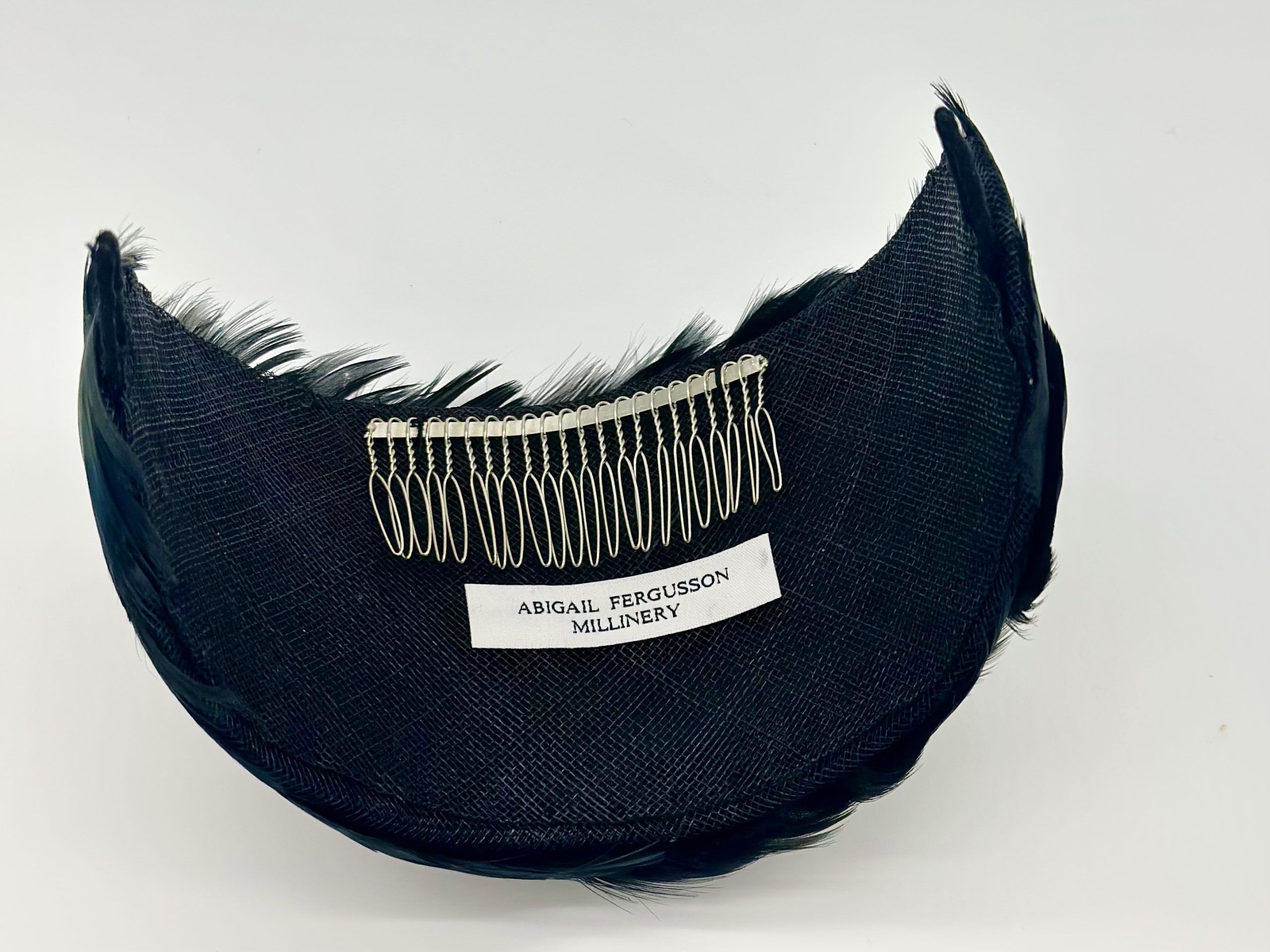 Racewear Spring Racing Autumn racing carnival Vintage feathered bandeau headband by Australian Milliner Sydney milliner hat maker, Abigail Fergusson Millinery Australia available at the Milliner's Closet in Balgowlah on Sydney's Northern Beaches