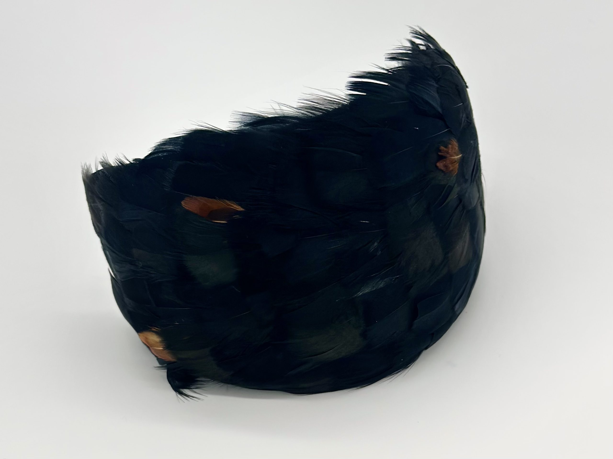 Racewear Spring Racing Autumn racing carnival Vintage feathered bandeau headband by Australian Milliner Sydney milliner hat maker, Abigail Fergusson Millinery Australia available at the Milliner's Closet in Balgowlah on Sydney's Northern Beaches