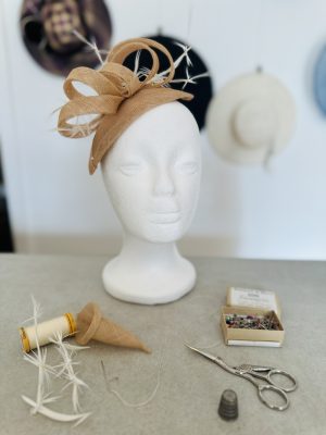 Fascinator Sip & Stitch Workshop Millinery Workshops at The Milliner's Closet on Sydney's Northern Beaches.